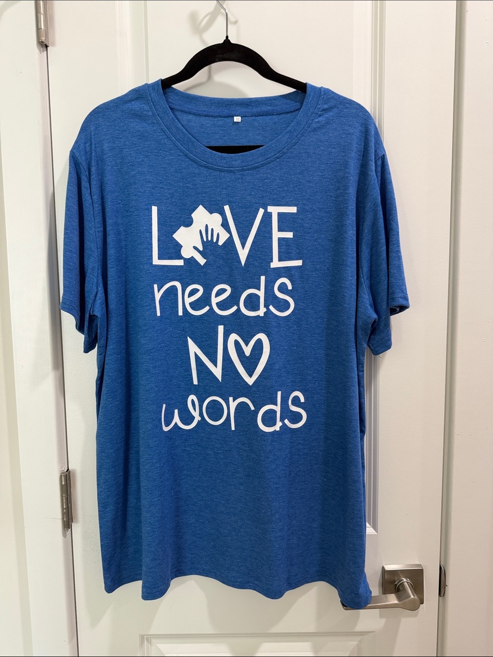 Autism Graphic Tee "Love Needs No Words"
